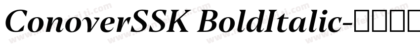 ConoverSSK BoldItalic字体转换